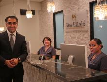 Dr. Azadi and Staff at Reception desk